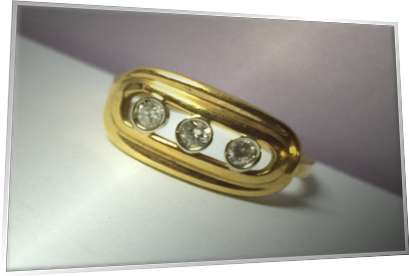 Anello oro 3 Brill