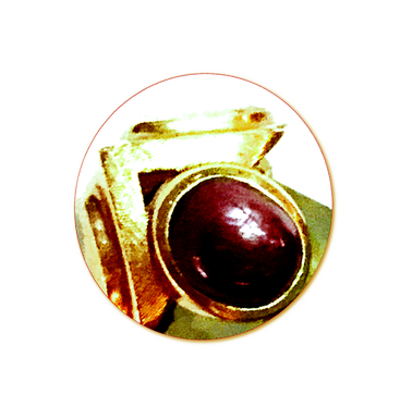 Anello - Pietra di Luna bordeaux