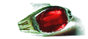 Anello - Pietra rossa brill