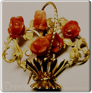 Cesto fiori ooralli 