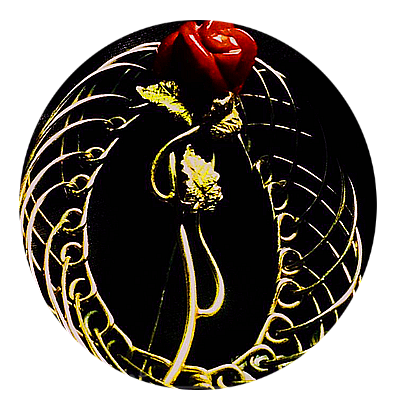 Cesto fiore corallo R7