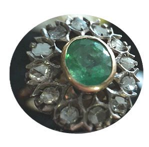 Antique-Smeraldo ovale