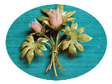 Spilla1-Fiori Corallo -Anni 70