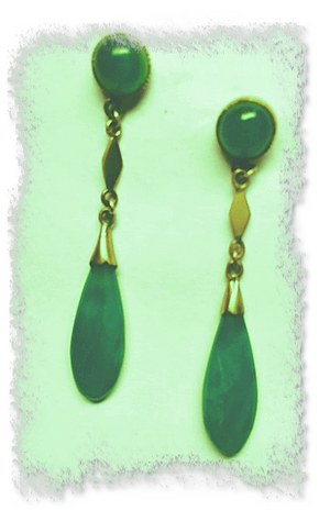 Orecchini - Giada Verde